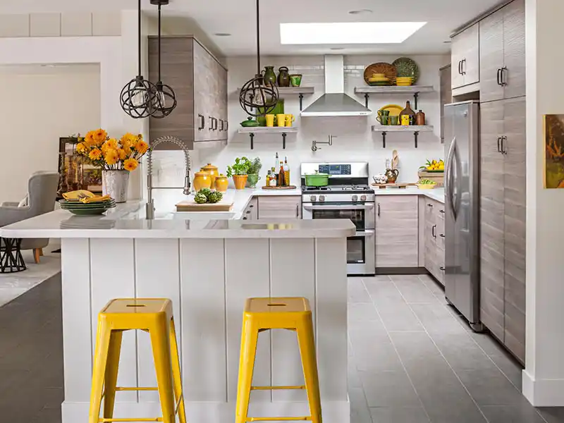 دکور آشپزخانه به رنگ سال 2021