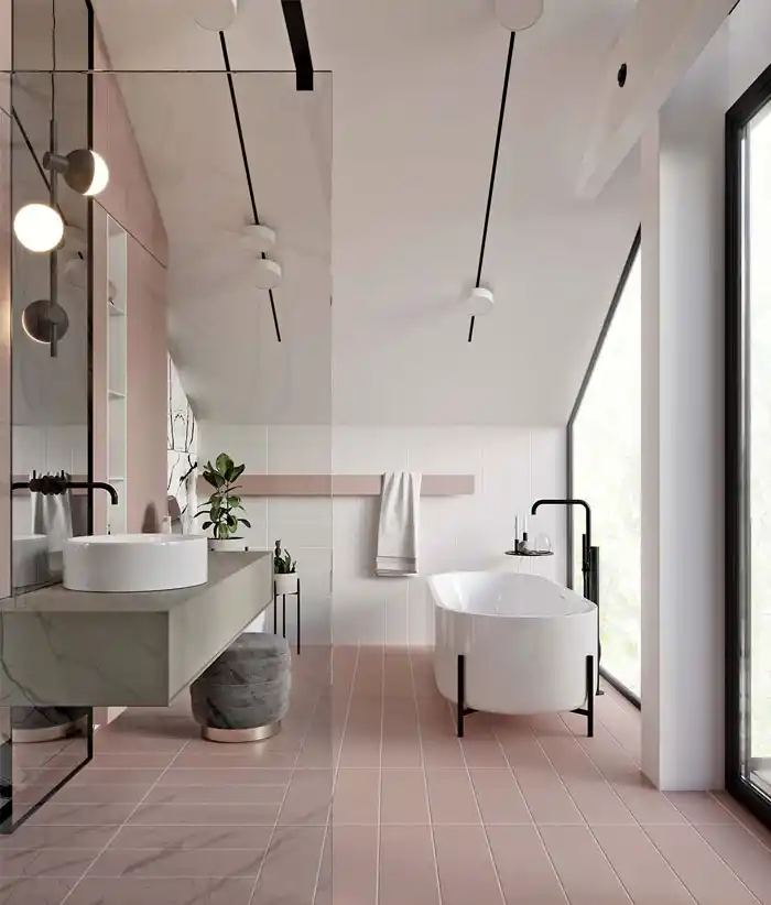 طراحی مدرن حمام در شیراز 