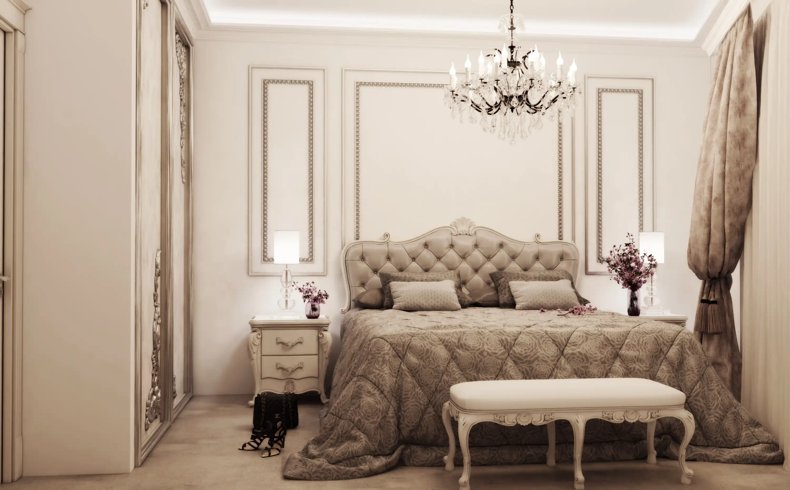 تخت اتاق خواب مستر رومی- کلاسیک در شیراز 