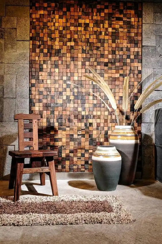 دیوارپوش چوبی در شیراز