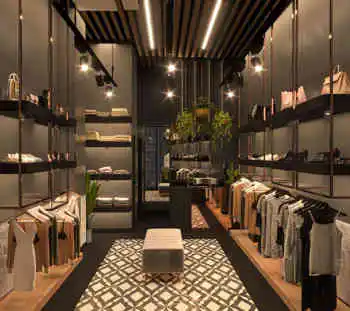 طراحی | دکوراسیون داخلی فروشگاه لباس فروشی در شیراز