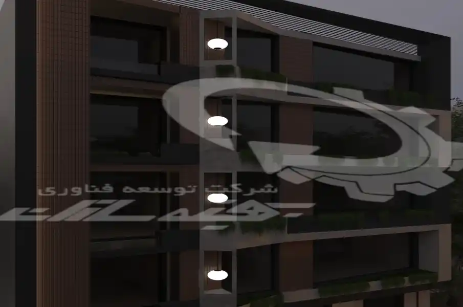 طراحی و اجرای نمای آپارتمان مدرن در شیراز