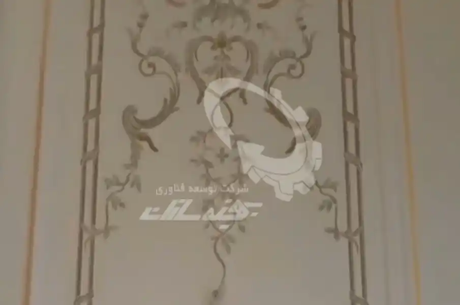 نقاشی دیواری کلاسیک برای دکور منزل در شیراز + گچبری