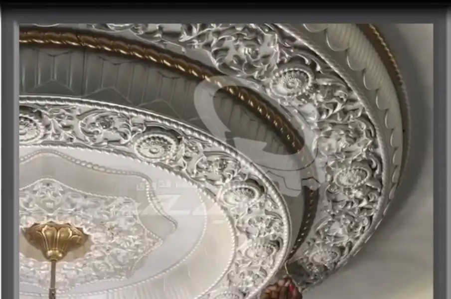 نقاشی دیواری و سقفی با پتینه و ورق طلا در شیراز