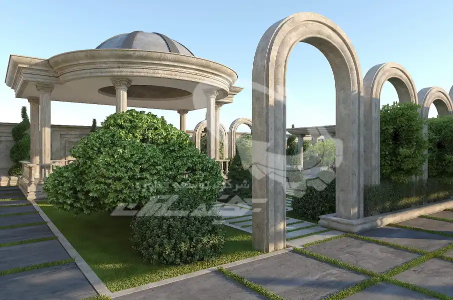 طراحی تا اجرا محوطه های کلاسیک در شیراز