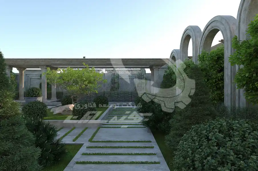 طراحی تا اجرا محوطه های کلاسیک در شیراز