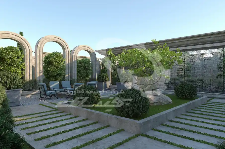 طراحی تا اجرا محوطه های کلاسیک در شیراز
