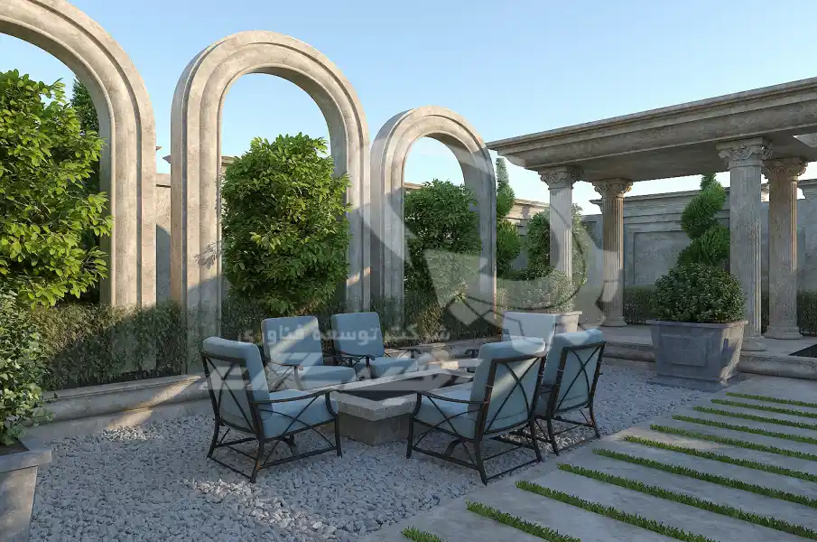 طراحی تا اجرا محوطه های کلاسیک در شیراز