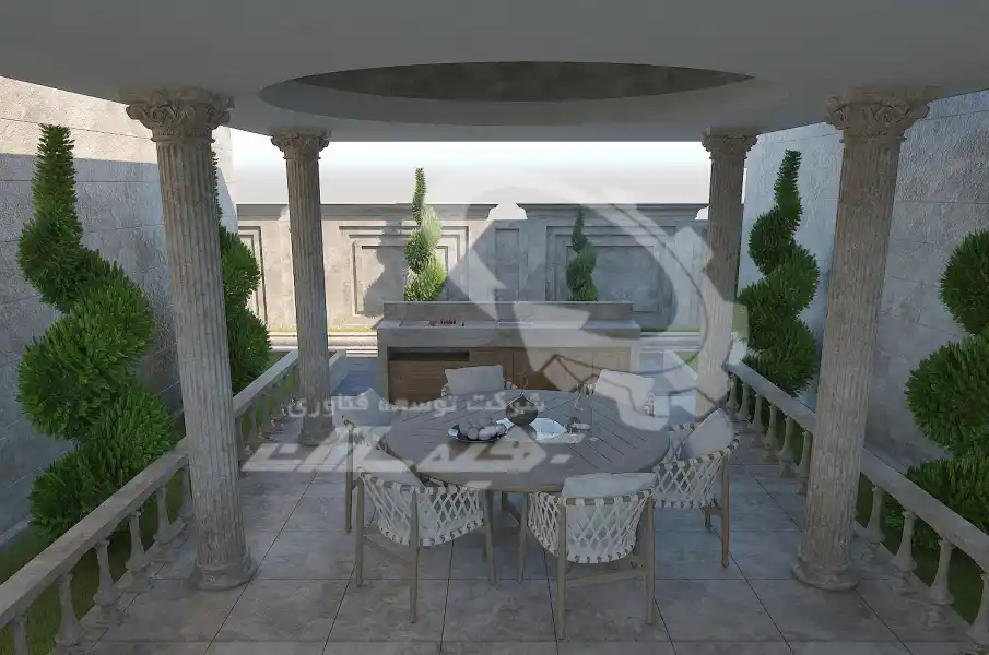 طراحی تا اجرا محوطه های کلاسیک در شیراز