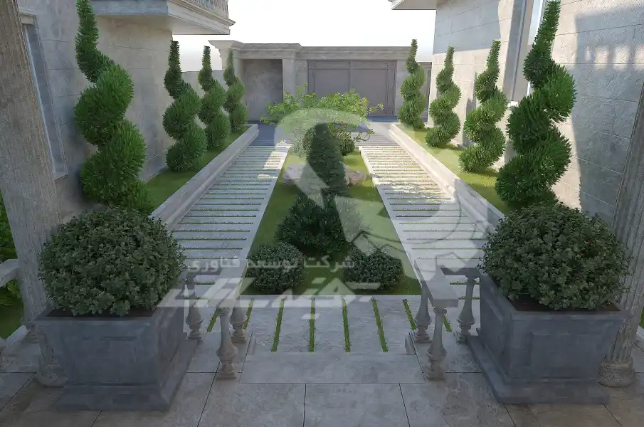 طراحی تا اجرا محوطه های کلاسیک در شیراز