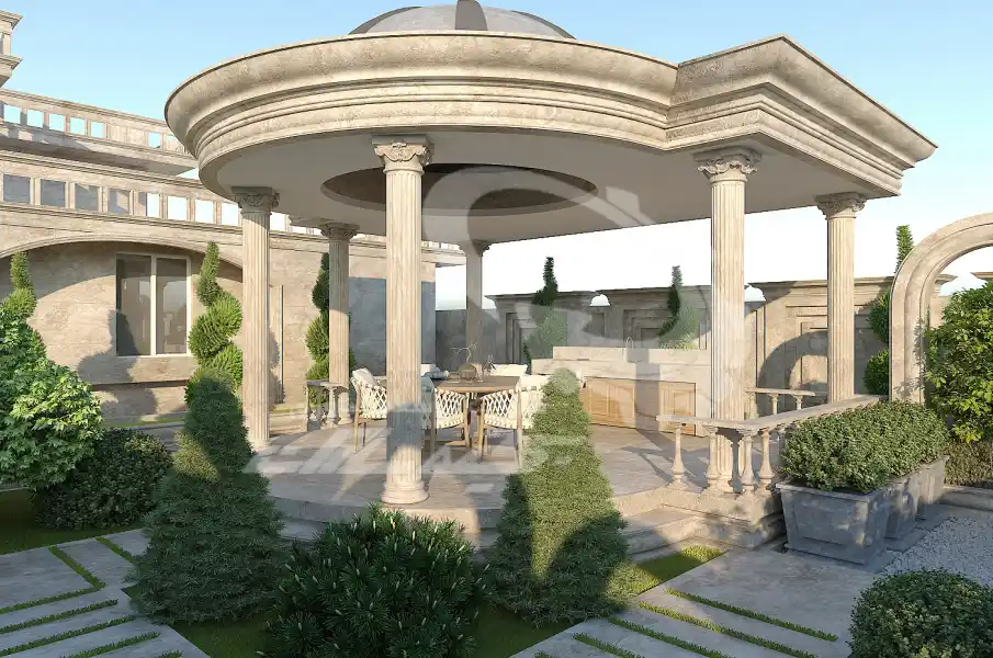 طراحی تا اجرا محوطه های کلاسیک در شیراز