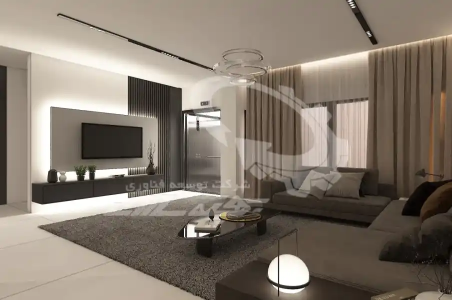 طراحی و اجرای سالن نشیمن نئوکلاسیک در شیراز