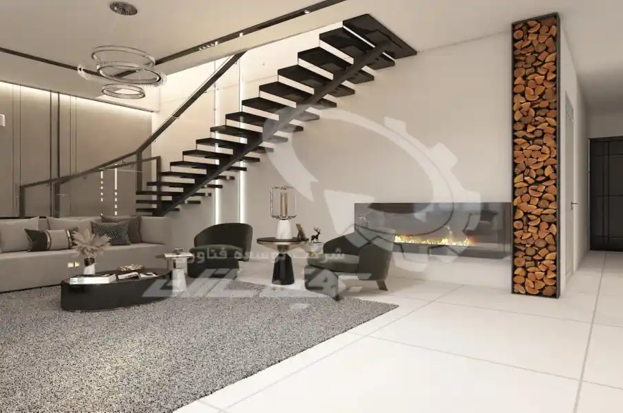 طراحی و اجرای سالن نشیمن نئوکلاسیک در شیراز