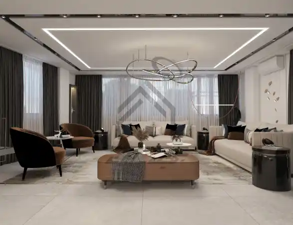 طراحی و اجرای سالن پذیرایی مدرن در شیراز