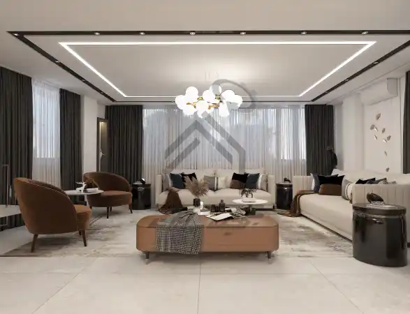 طراحی و اجرای سالن پذیرایی مدرن در شیراز