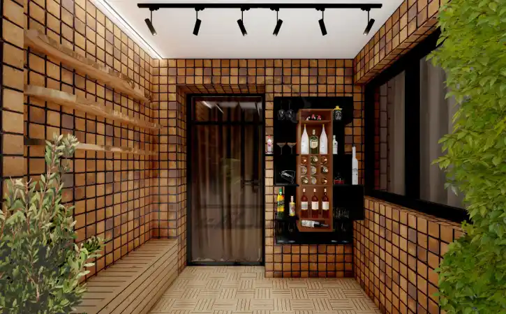 طراحی و اجرای تراس مدرن در شیراز