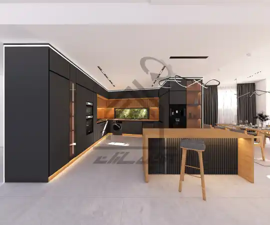 طراحی و اجرای داخلی آشپزخانه های مدرن در شیراز