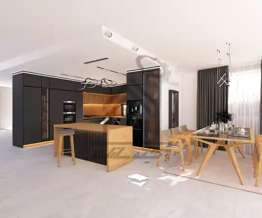 طراحی و اجرای داخلی آشپزخانه های مدرن در شیراز