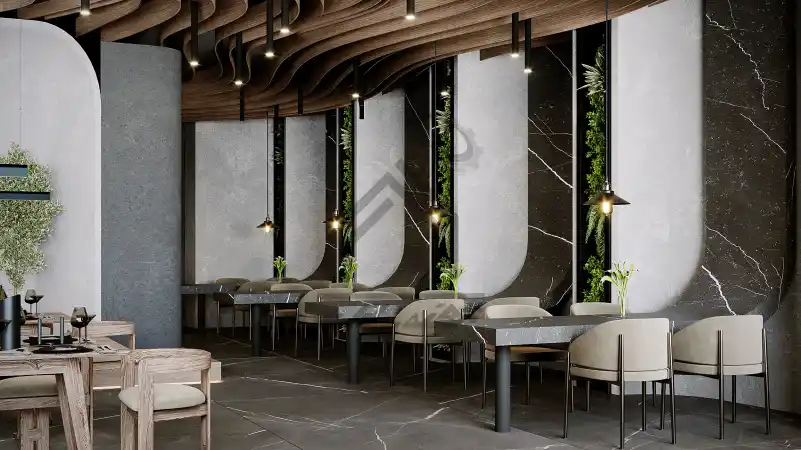 طراحی و اجرای دکوراسیون رستوران در شیراز