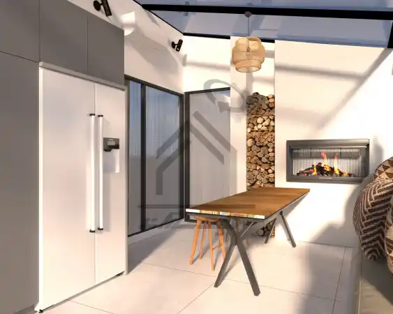 طراحی و اجرای آشپزخانه کثیف در شیراز