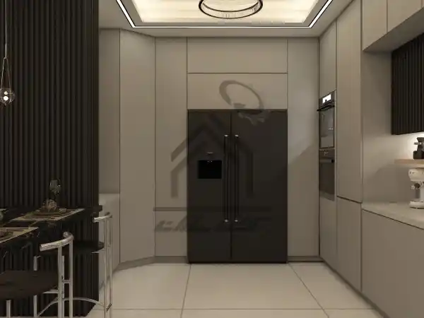 طراحی و اجرای آشپزخانه نئوکلاسیک در شیراز