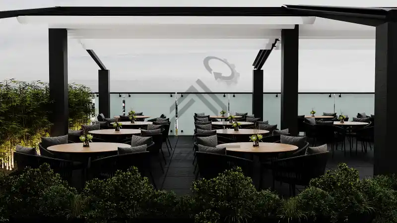 طراحی و اجرای روف گاردن رستوران در شیراز