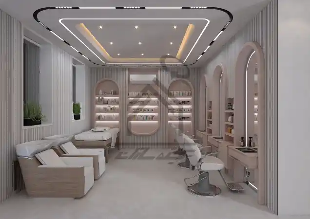 طراحی و اجرای سالن زیبایی مدرن در شیراز
