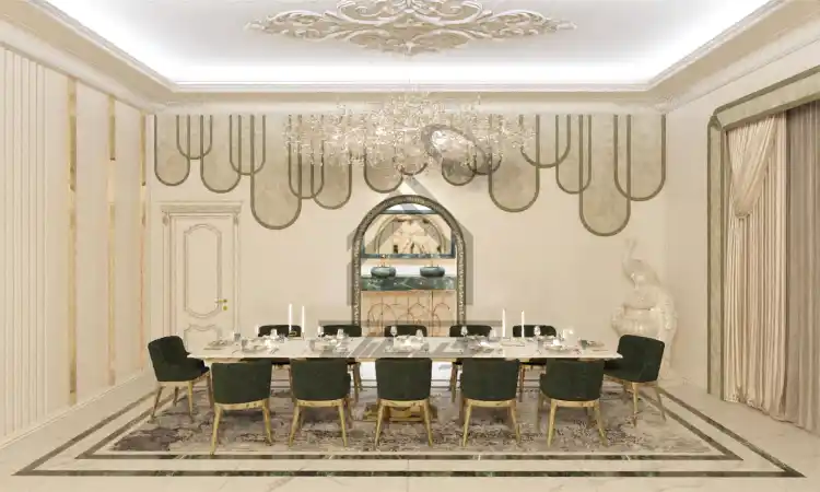 طراحی و اجرای فضای داخلی کلاسیک در شیراز