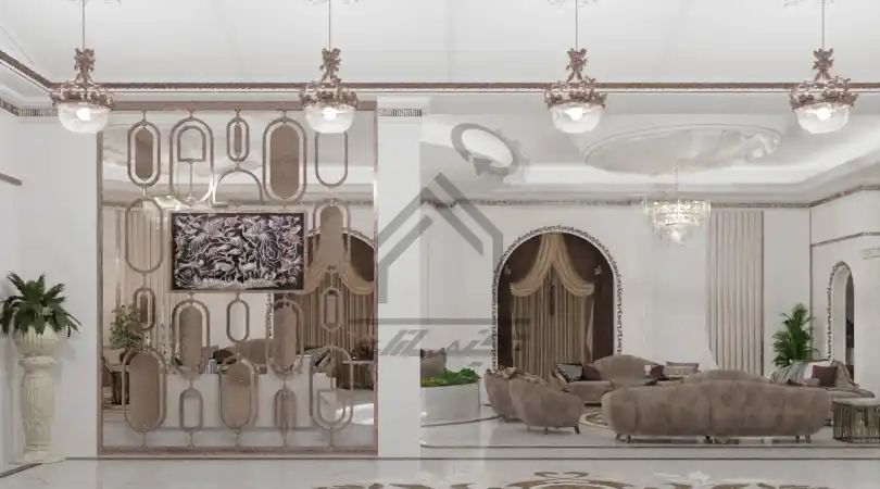 طراحی و اجرای فضای داخلی کلاسیک در شیراز