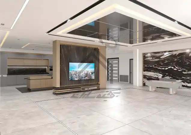 طراحی و اجرای Tv-Wall مدرن در شیراز
