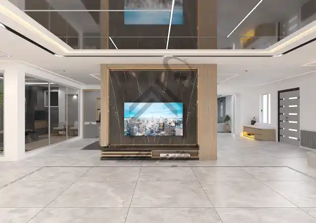 طراحی و اجرای Tv-Wall مدرن در شیراز