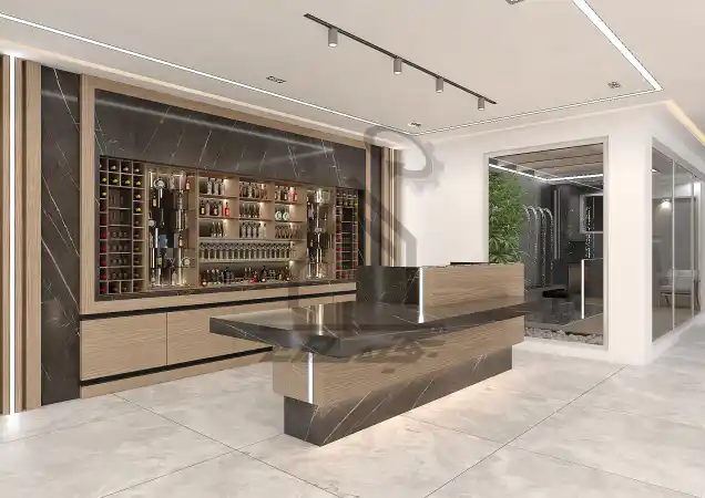 طراحی و اجرای میز بار در شیراز