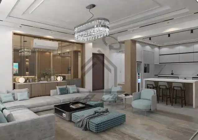 طراحی سالن پذیرایی نئو کلاسیک در شیراز