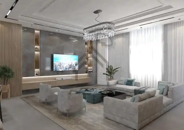 طراحی سالن پذیرایی نئو کلاسیک در شیراز