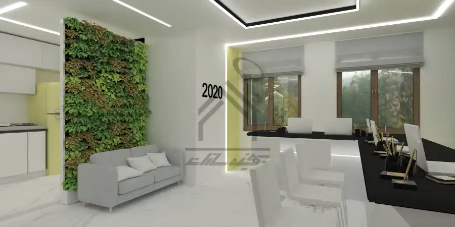 طراحی داخلی بنگاه املاک در شیراز