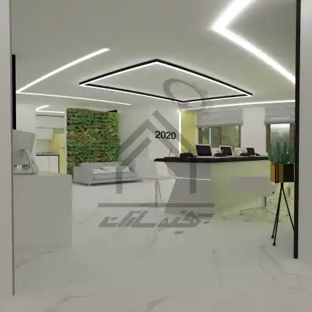 طراحی داخلی بنگاه املاک در شیراز