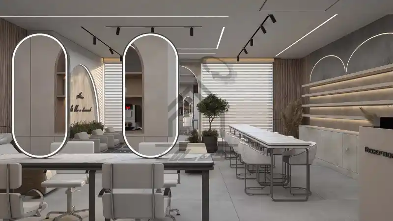 طراحی و اجرای سالن زیبایی زنانه در شیراز