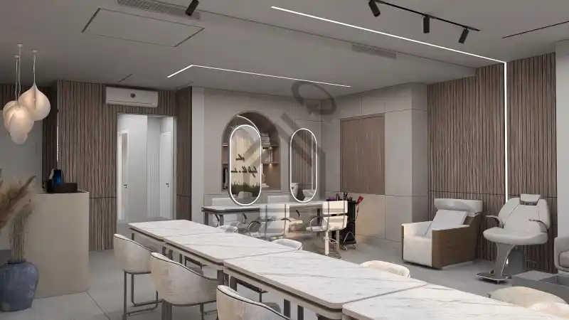 طراحی و اجرای سالن زیبایی زنانه در شیراز