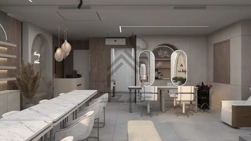 طراحی و اجرای سالن زیبایی زنانه در شیراز