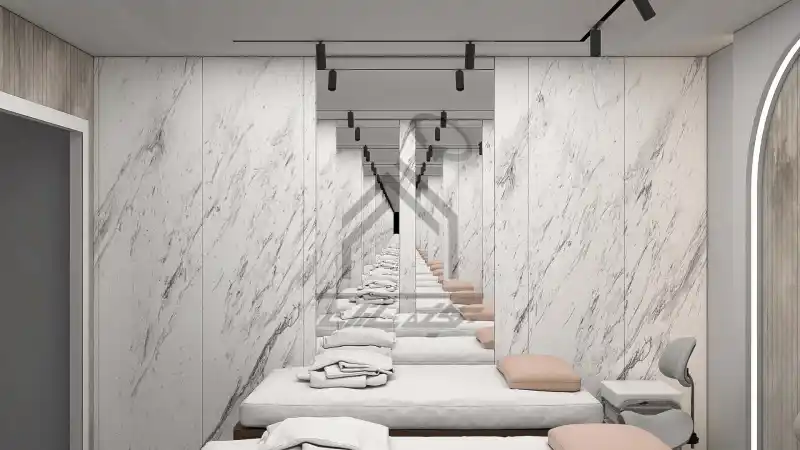 طراحی و اجرای سالن زیبایی زنانه در شیراز