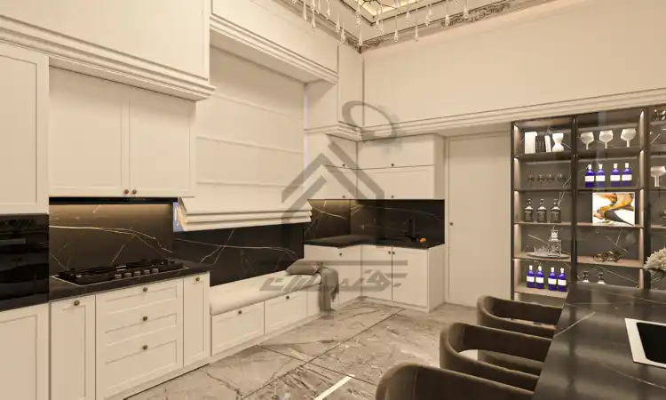 طراحی داخلی ویلا نئوکلاسیک در شیراز