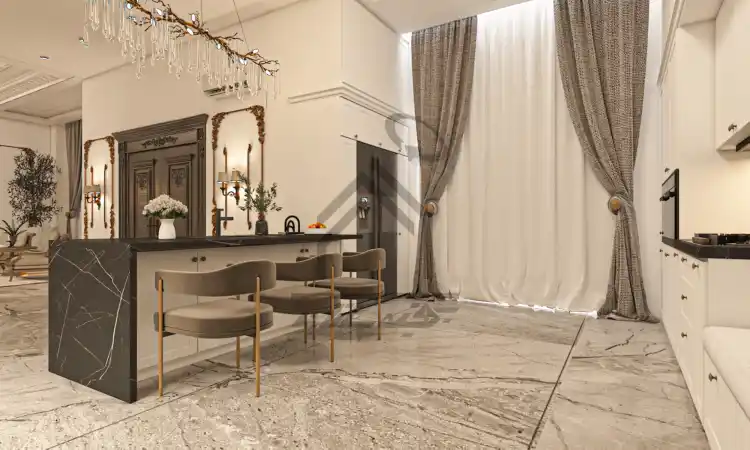 طراحی داخلی ویلا نئوکلاسیک در شیراز