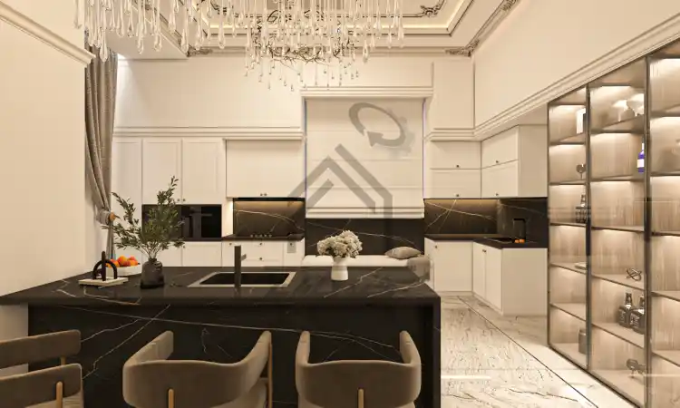 طراحی داخلی ویلا نئوکلاسیک در شیراز