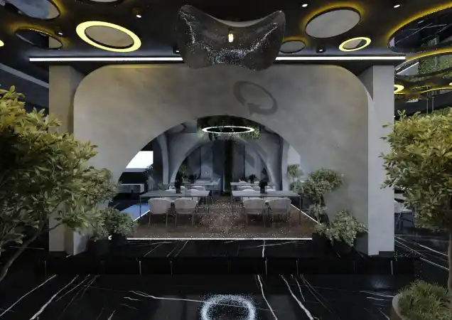 طراحی داخلی رستوران در شیراز