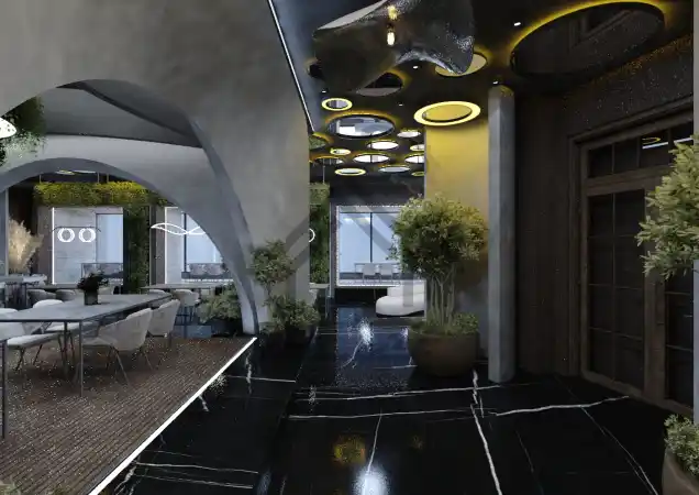 طراحی داخلی رستوران در شیراز