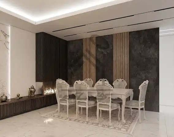 طراحی داخلی سالن پذیرایی در شیراز