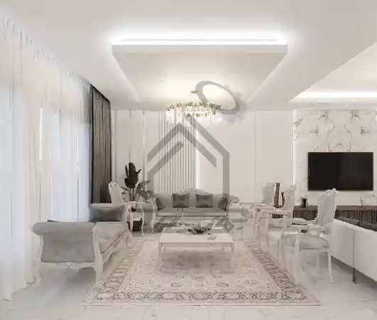 طراحی داخلی سالن پذیرایی در شیراز