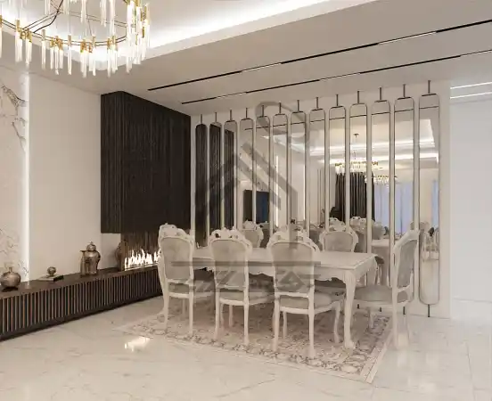 طراحی داخلی سالن پذیرایی در شیراز