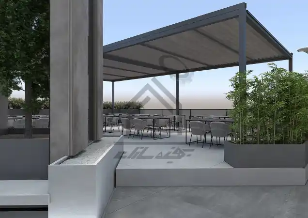 طراحی رستوران فضای باز در شیراز