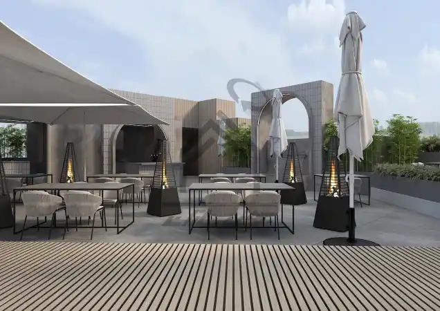 طراحی رستوران فضای باز در شیراز